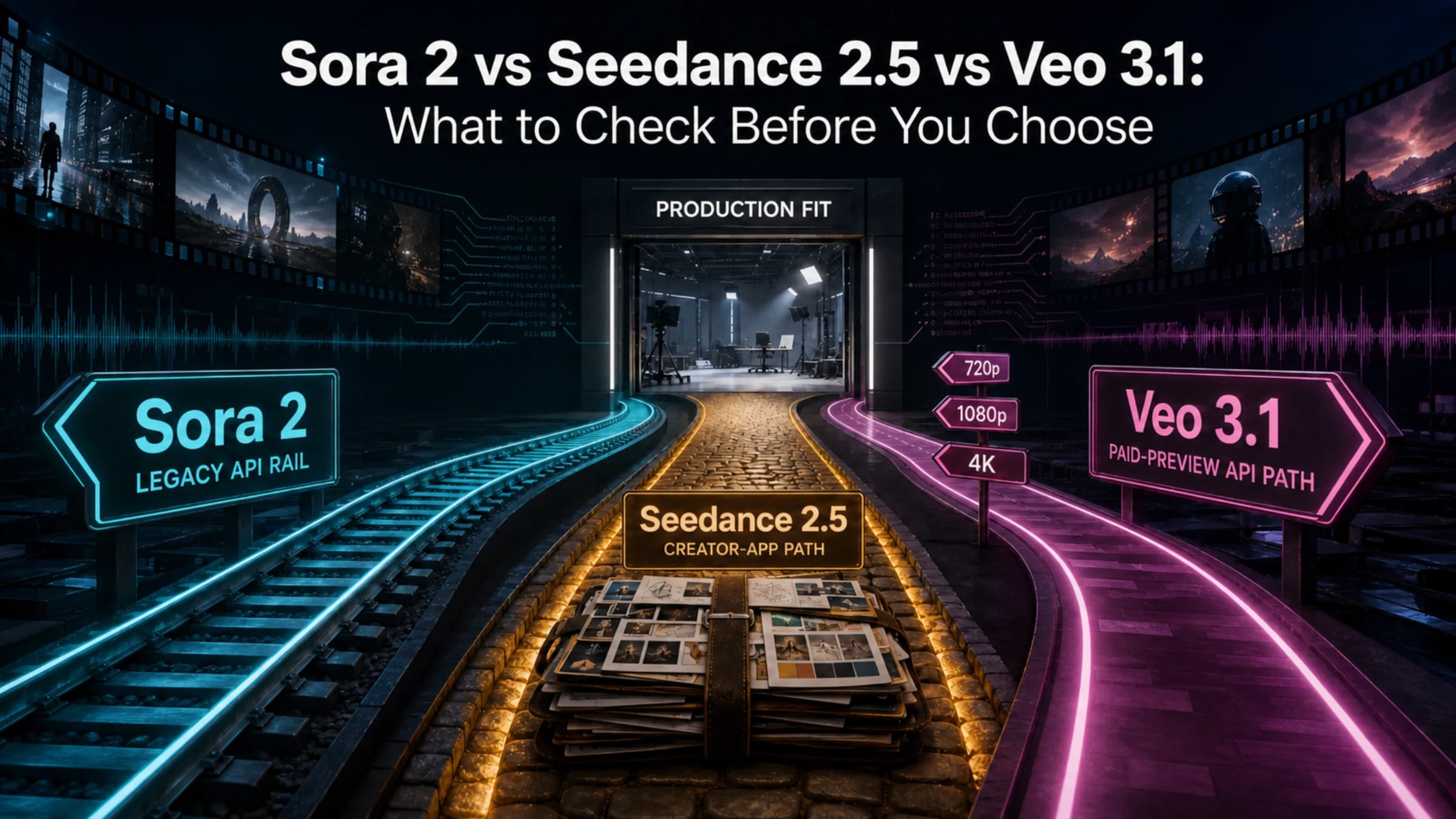 Three video model routes compared by lifecycle, access, control, and production cost