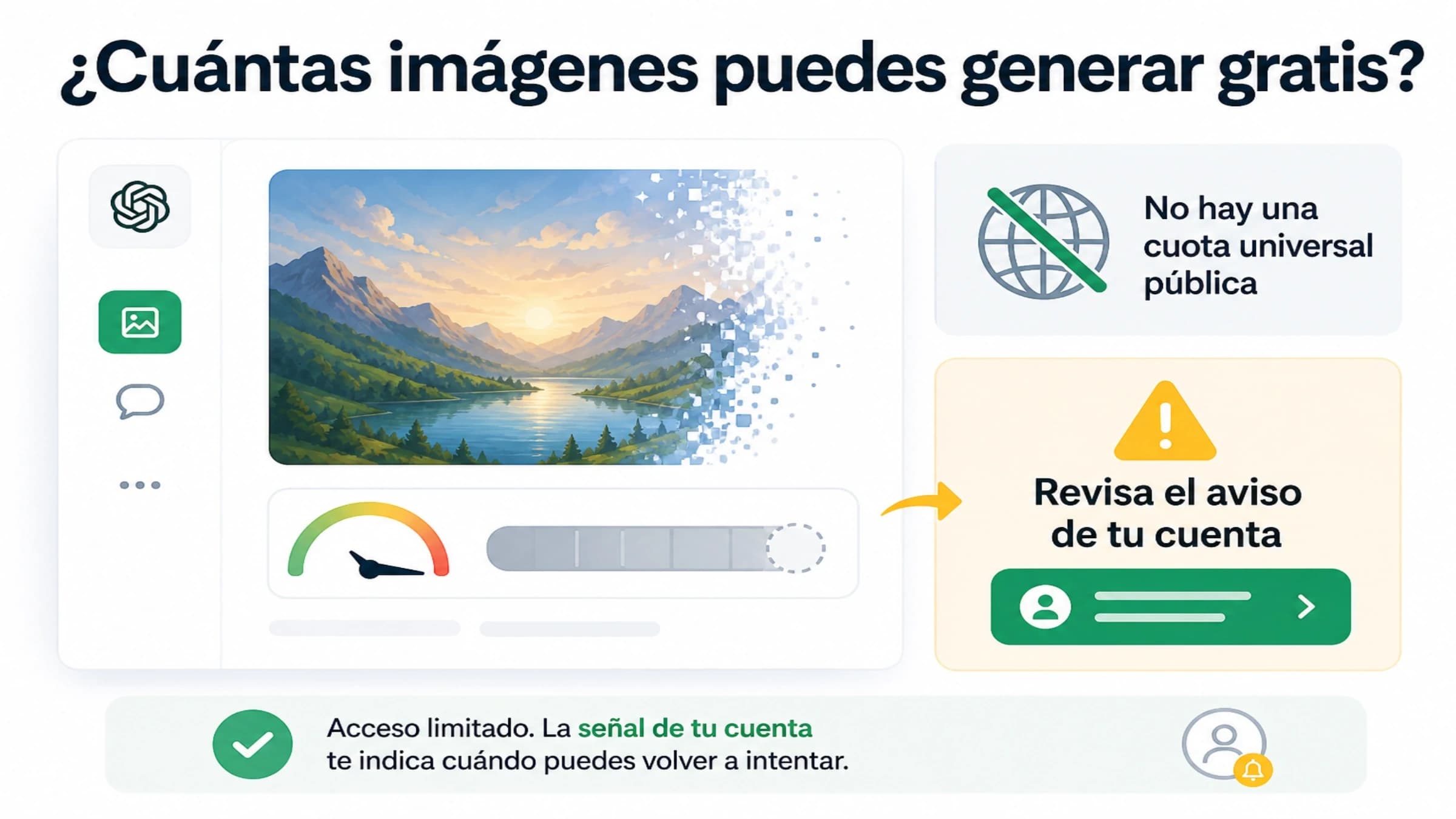 Cómo interpretar el límite de generación de imágenes de ChatGPT Gratis sin confiar en una cifra universal