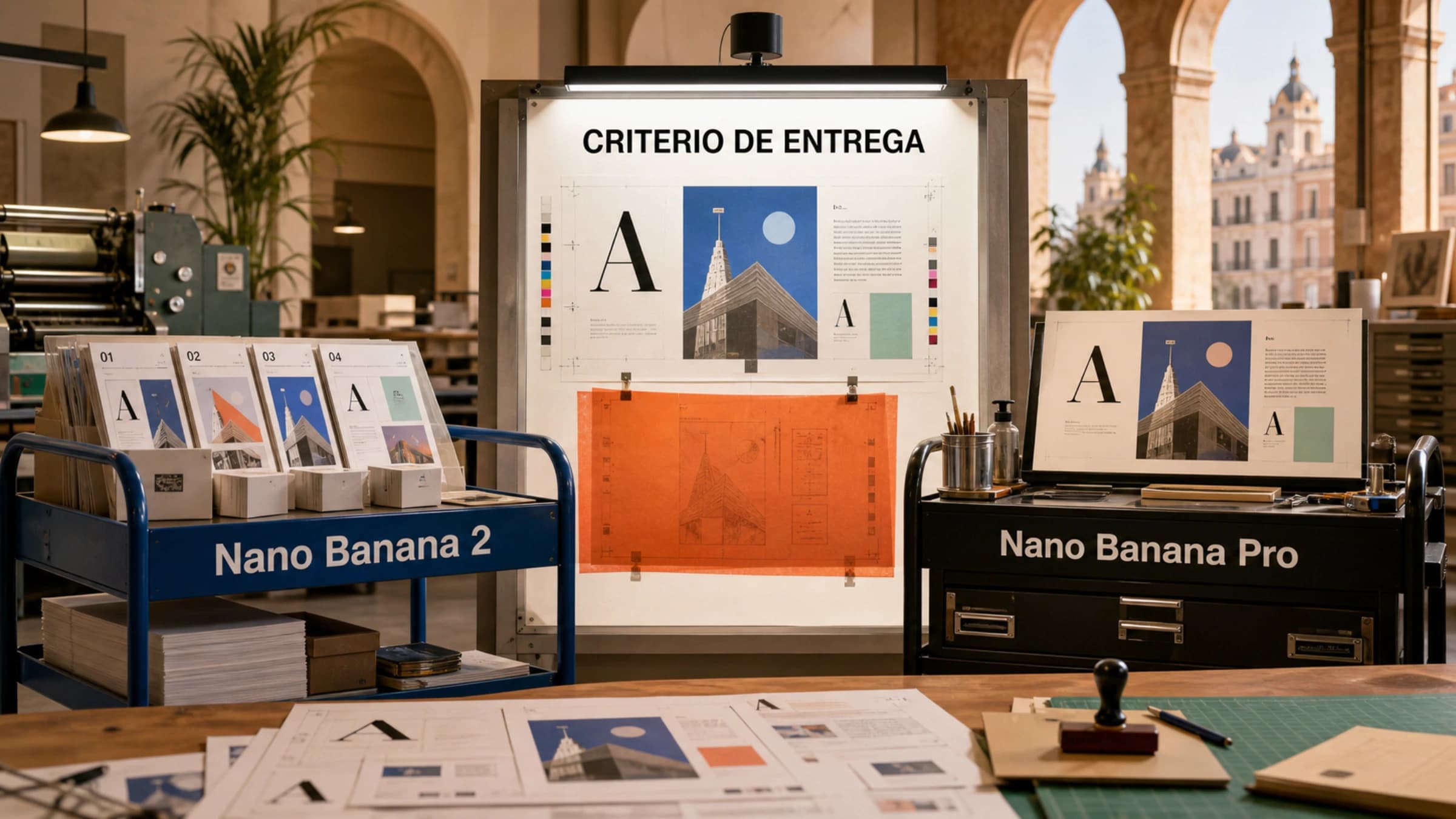 Nano Banana 2 y Nano Banana Pro comparados según la tarea que debe superar cada modelo