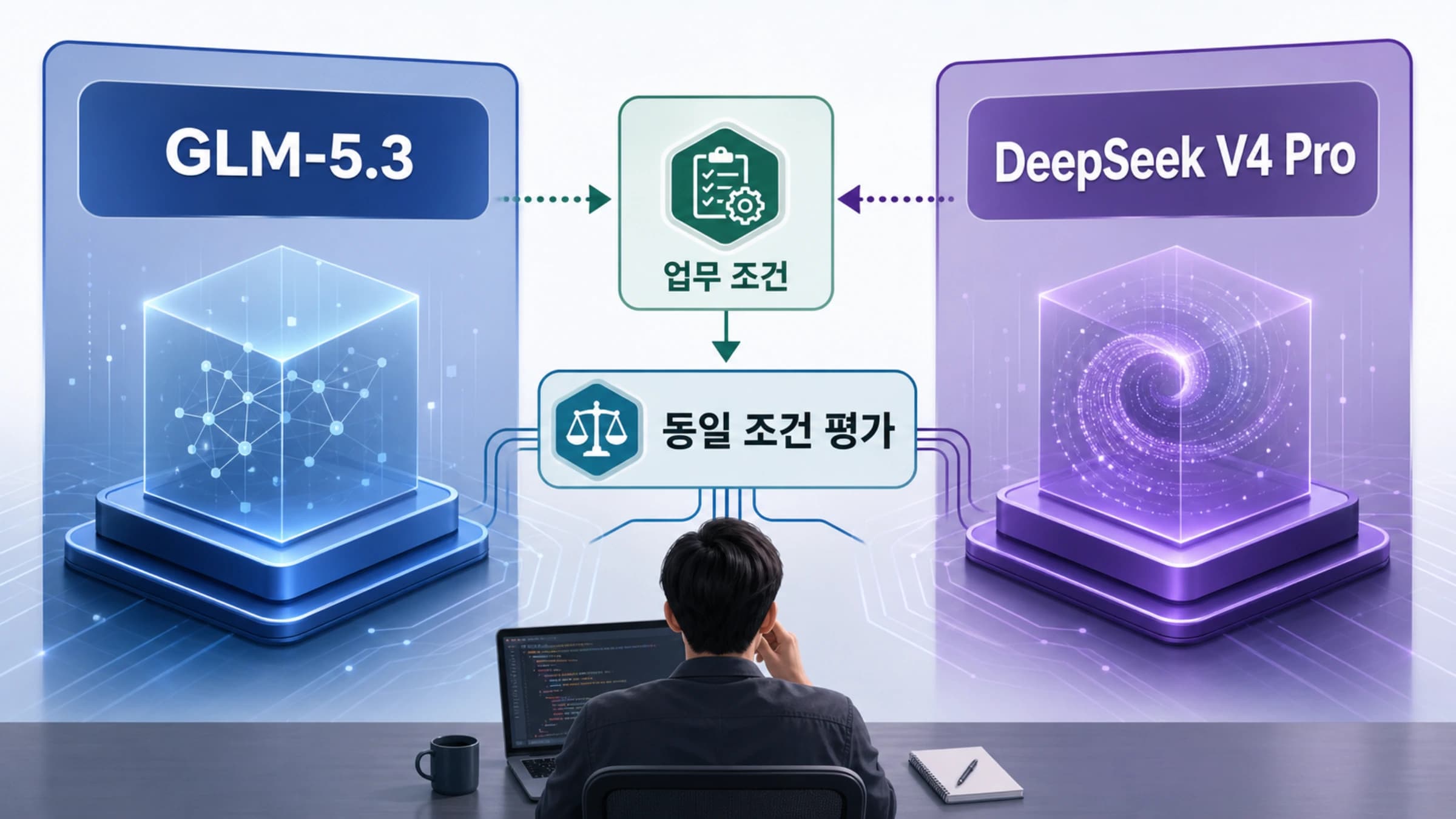 GLM-5.3과 DeepSeek V4 Pro를 업무 조건과 평가 기준으로 비교하는 선택 가이드