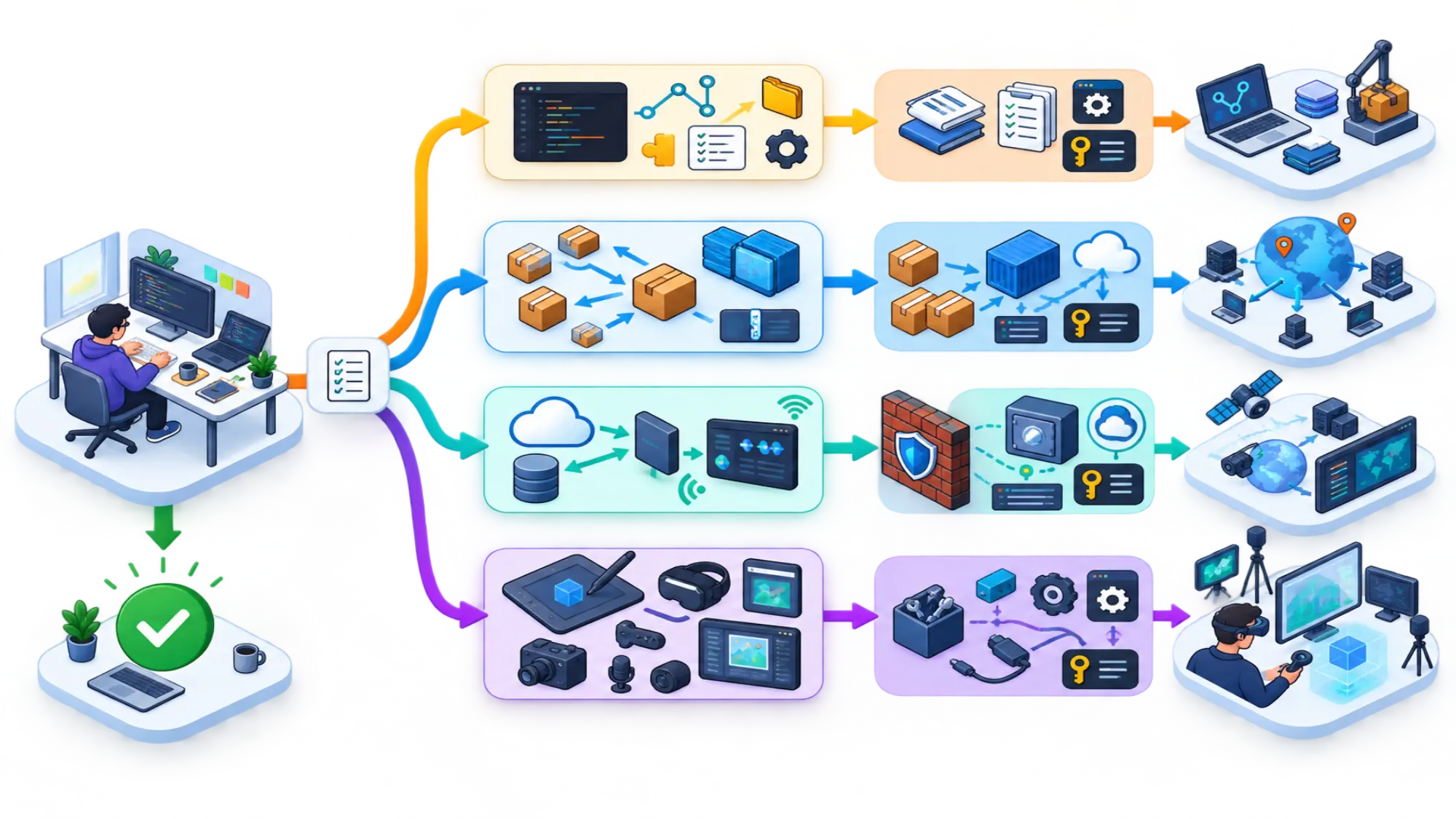 A decision path from no extension to a Skill, Plugin, MCP connection, or companion tool