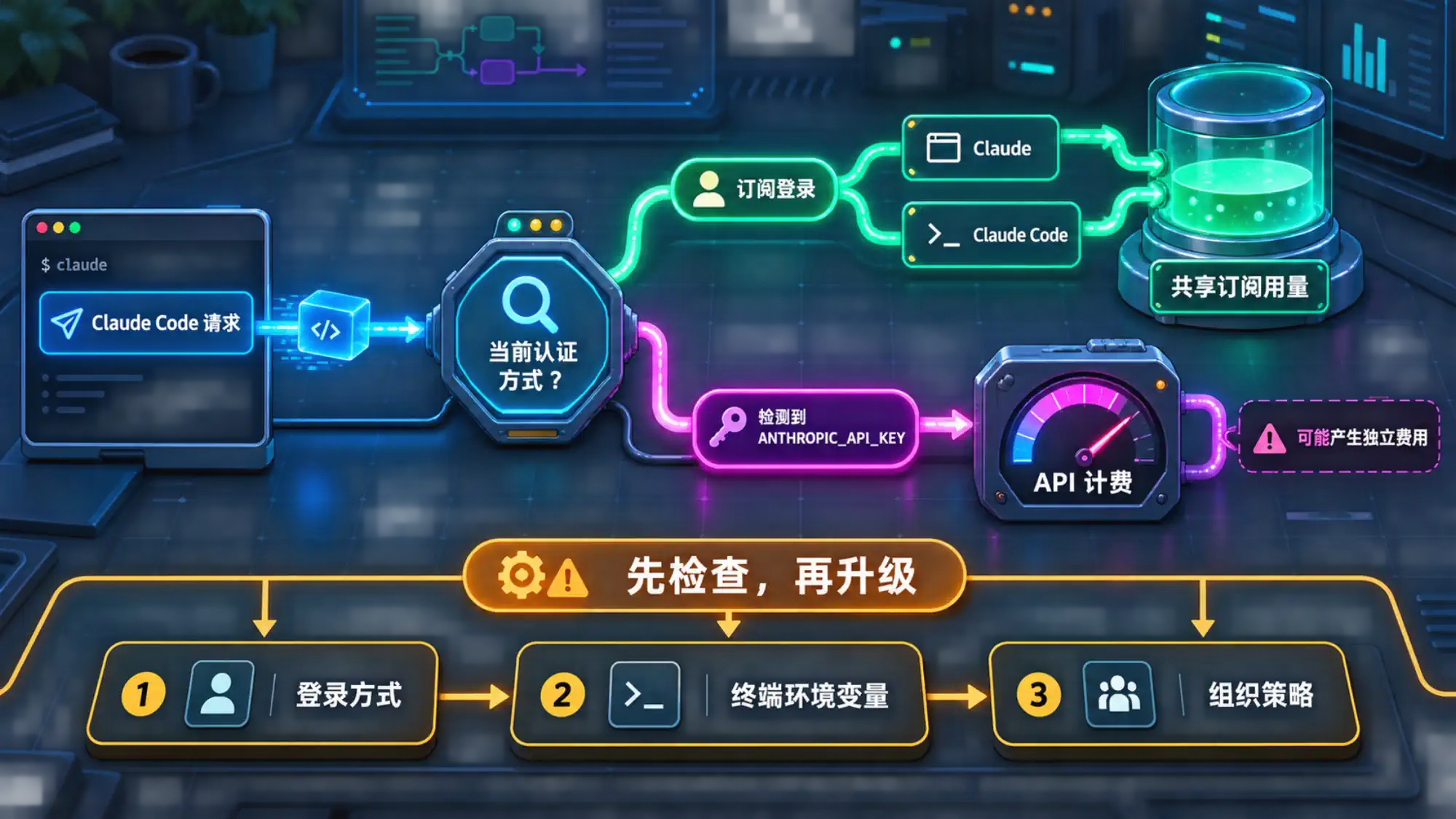 Claude Code 订阅用量与 API 独立计费的排查路径